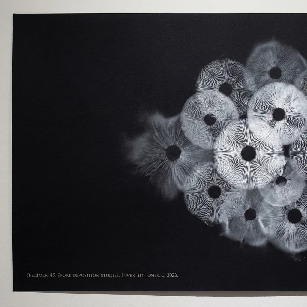 Dark multi-element spore composition